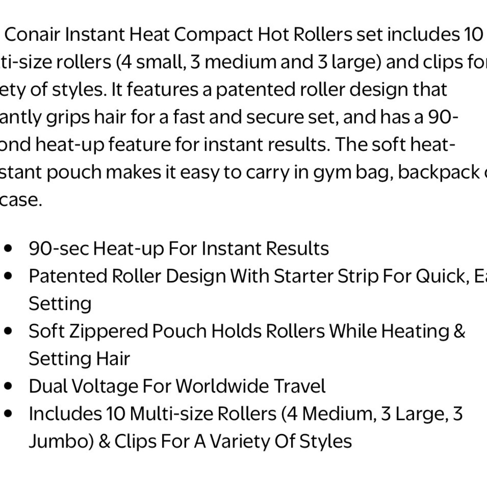 Conair Pink Hair Rollers Set - Picture 3 of 7